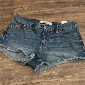 Hollister High Waisted Cut-Off Denim Shorts